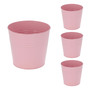4 St�ck Blumentopf Pflanzgef�� Balkontopf �bertopf verzinkt 13xH11cm