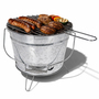 BBQ Grilleimer Zink Feuereimer Minigrill Picknickgrill 27xH22cm