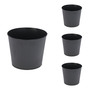 4 Stk. Blumentopf Pflanzgef�� Balkontopf Pflanztopf verzinkt 13xH11cm
