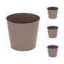 4 Stk. Blumentopf Pflanzgef�� Balkontopf Pflanztopf verzinkt 17xH15cm