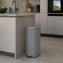Metall M�lleimer Treteimer Abfalleimer Tretm�lleimer 30L Grau