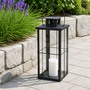 Stalllaterne Metall Laternen Schwarz Gartenlaterne Windlicht B20xH45cm