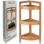 Bambus Badezimmer Badregal Eckregal Wandregal Regal 3 Etagen 23xH61cm