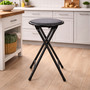 Klapphocker Klappstuhl K�chenhocker Hocker Sitzhocker Schwarz 30cm
