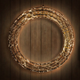 T�rkranz 1400 warmwei�e LED Weihnachtskranz 40cm IP44 Fernbedienung