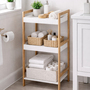 Bambus Badezimmerregal Badregal Wandregal Regal 3 Etagen 36x30x80cm