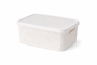 Box mit Deckel Aufbewahrungsbox Kunststoff 13L wei� L39xB28xH15cm