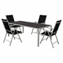 5tlg Gartengarnitur Gartenm�bel Nonwood Tisch 180x90cm 4x Hochlehner 