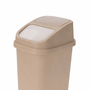 Waste Bin M�lleimer Kosmetikeimer Bad Schwingdeckel 10L Beige