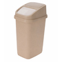 Waste Bin M�lleimer Kosmetikeimer Bad Schwingdeckel 10L Beige