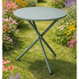 Bistrotisch Balkontisch Beistelltisch rund Gr�n Stahl 48xH48cm