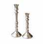 2er Set Tischkerzenst�nder Kerzenleuchter Metall Silber H21/31cm