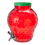 4L Getr�nkespender+Zapfhahn 4x Trinkglas+Deckel+Strohhalm+Zapfhahn 