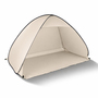 XL Pop-Up Strandmuschel Strandzelt Zelt Tasche Beige H110xB200xT125cm