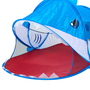 PopUP Muschel Strandmuschel Strandzelt Hai Blau L180xB95xH75cm UPV50+