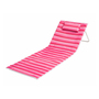 Strandliege Strandmatte R�ckenlehne Kissen faltbar L153xB53xH41cm Pink