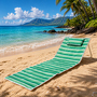 Strandliege Strandmatte R�ckenlehne Kissen faltbar L153xB53xH41cm Gr�n