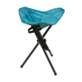 3Bein Dreibeinhocker Campinghocker Anglerhocker Tragegurt Blau H51cm