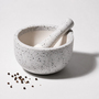 M�rser mit St��el wei� M�rser 11x10cm mit St��el