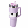 Thermobecher Doppelwandiger Edelstahl Trinkbecher 1200ml und Strohhalm