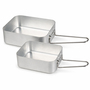 2 St�ck Camping Kochtopf Leichtes Aluminium Topf f�r Gasherde