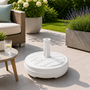 Sonnenschirm-St�nder 13L Wei� 43cm H�he 13cm