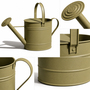 Gie�kanne Blechkanne Metallkanne Kanne Dekokanne Gr�n 7,5 Liter