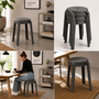 Kunststoff-Hocker Grau stapelbar leichter Sitzhocker Innen & Au�en