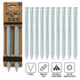 10 x Zelt-Heringe aus Stahl, robuste Erdn�gel f�r Camping und Outdoor