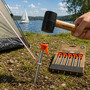 6 x Zelt-Heringe aus Stahl, robuste Erdn�gel f�r Camping und Outdoor