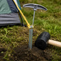 Camping-Set 9-Teile Zeltheringe + Seil + Gummihammer + Heringszieher
