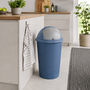 Abfalleimer Schwingdeckeleimer M�lleimer 50 Liter Blau