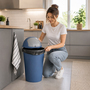 Abfalleimer Schwingdeckeleimer M�lleimer 50 Liter Blau