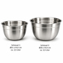 2er Set R�hrsch�ssel Mixsch�ssel Sch�ssel Edelstahl 2,5L / 3,5L