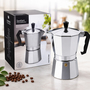 Espressokocher 330 ml aus Aluminium - Mokkakanne f�r 6 Tassen Espresso