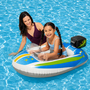 Aufblasbar Motorboot Schwimmtier Schwimmboot L109xB74x40cm 