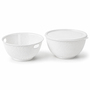 R�hrsch�ssel mit Deckel + Salatseiher Sieb Wei� Kunststoff 3,7L