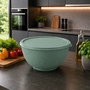 R�hrsch�ssel mit Deckel + Salatseiher Sieb Mint Kunststoff 3,7L