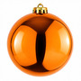 Jumbo Weihnachtskugel Christbaumkugel unzerbrechlich Kunststoff 30cm Orange