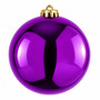 Jumbo Weihnachtskugel Christbaumkugel unzerbrechlich Kunststoff 30cm Lila