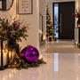 Jumbo Weihnachtskugel Christbaumkugel unzerbrechlich Kunststoff 30cm Lila