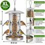 Vogelfutter Station 22xH36cm Stahl pulverbeschichtet 3 R�hren