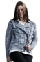 PIECE OF BLUE Kurzjacke Patchworkoptik