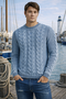 Piece of blue Herren Strickpullover iceblau - Nachfolger Blue Willis