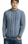 Piece of blue Herren Strickpullover iceblau - Nachfolger Blue Willis
