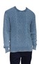 Piece of blue Herren Strickpullover iceblau - Nachfolger Blue Willis Gr.L Gr.XL