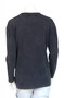 PIECE OF BLUE Damen luftiger Strickpulli schwarz stone washed - Nachfolger von Blue Willis 100% Baumwolle, leichter Strickpullover aus 100% Baumwolle, Gr.S, Gr.M, Gr.L, Gr.XL, Gr.XXL
