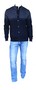 Saint James Herren Strickjacke Navy 100% Wolle Gr. M, L, Gr.XL, Gr.XXL