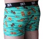 Sock it to me - Herren Boxer Short Tiki Toes Gr. M, L, XL - lustige Boxer Short aus weicher Baumwolle passend zu den Hawaii Girl Palmen Urlaub Socken