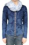 PIECE OF BLUE Damen Strickjacke indigo Muster - Nachfolger von Blue Willis Gr.M, Gr.L, Gr.XL, Gr.XXL